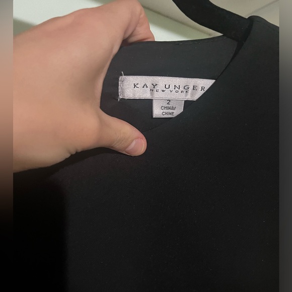 Kay Unger Davina Stretch-Crepe Formal Jumpsuit, Black - Picture 7 of 10